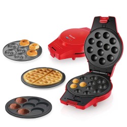 gaufrier mini machine à gaufres 4,80 3,46 en acier inoxydable 350 w - fabricant de gâteaux électriques pour crêpes, biscuits,[A169]