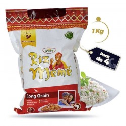 PACK DE 4 RIZ PARFUME LONG GRAIN MEME - 1KG 05